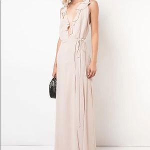 Reformation peppermint champagne dress